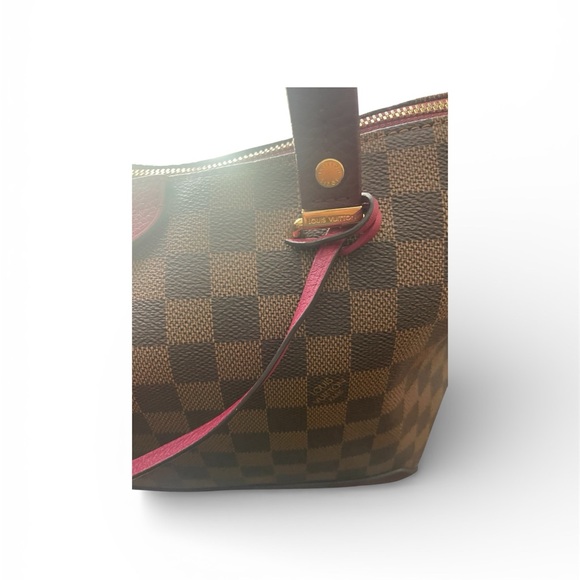 Louis Vuitton Hyde Park Handbag Damier with Leather Crossbody - Picture 6 of 16